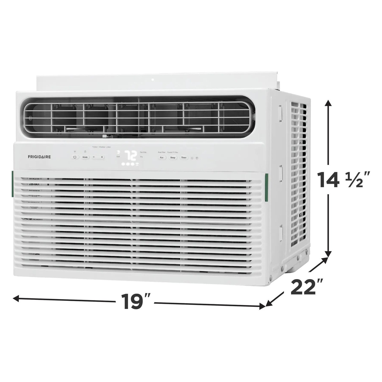 Frigidaire 12000 BTU Smart Window Air Conditioner, 550 SqFt Compact Room AC Unit