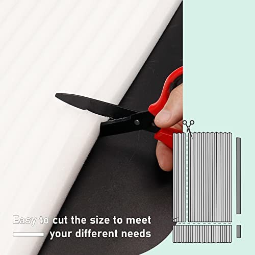 Window Air Conditioner Insulation Foam Panels, AC Side Panels Kit, 17in White