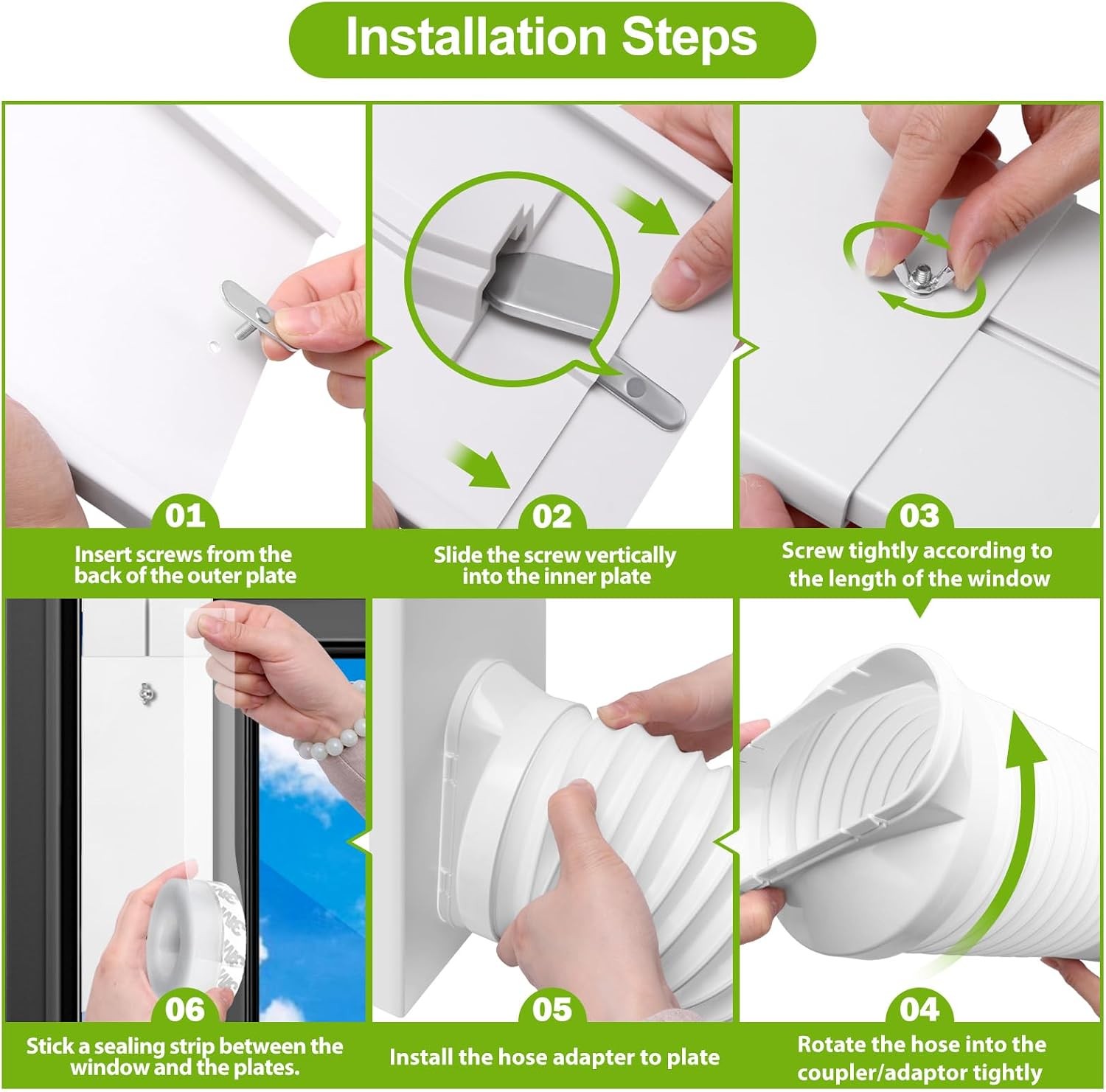 Upgrade Portable Ac Window Vent Kit Ac Window Seal Kit,Portable Air Conditioner