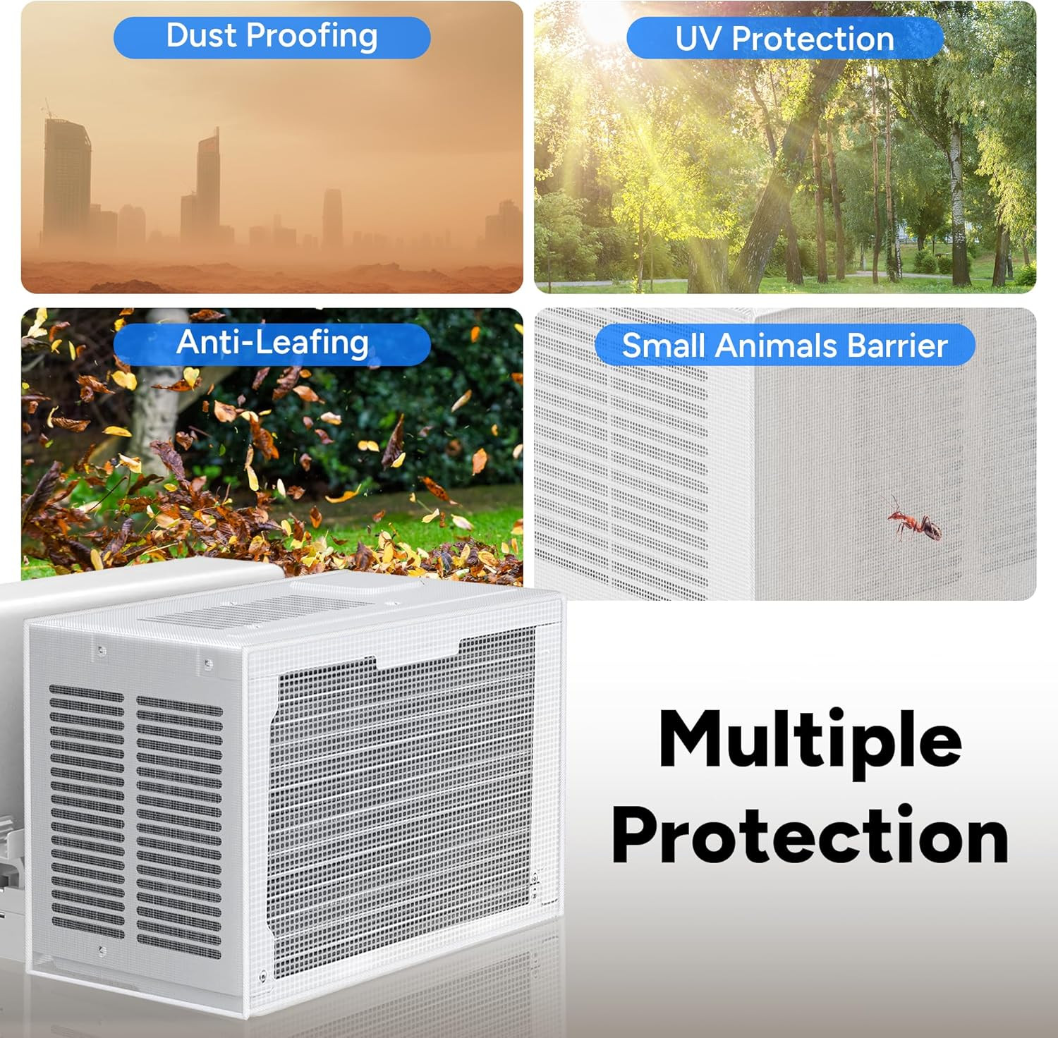 Air Conditioner Mesh Cover Midea U Shaped AC 8000BTU 10000BTU 12000BTU