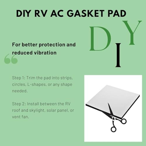 4”x4” RV Air Conditioner Gasket Replacement, One-Piece RV AC Gasket and Seal 1