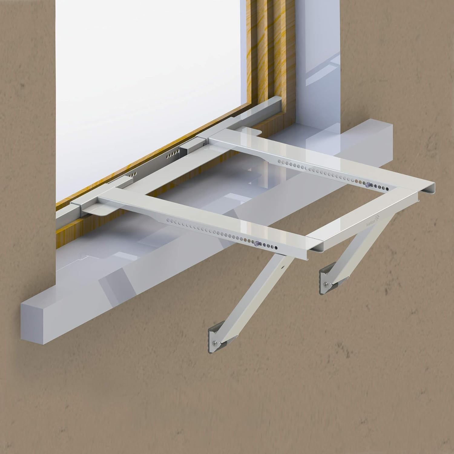Air Conditioner Support Bracket, No Tools or Drilling Required – Easy to Inst…
