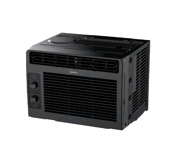 NEW Midea 5000BTU Window Air Conditioner Black 115v For Med-large Size Rooms