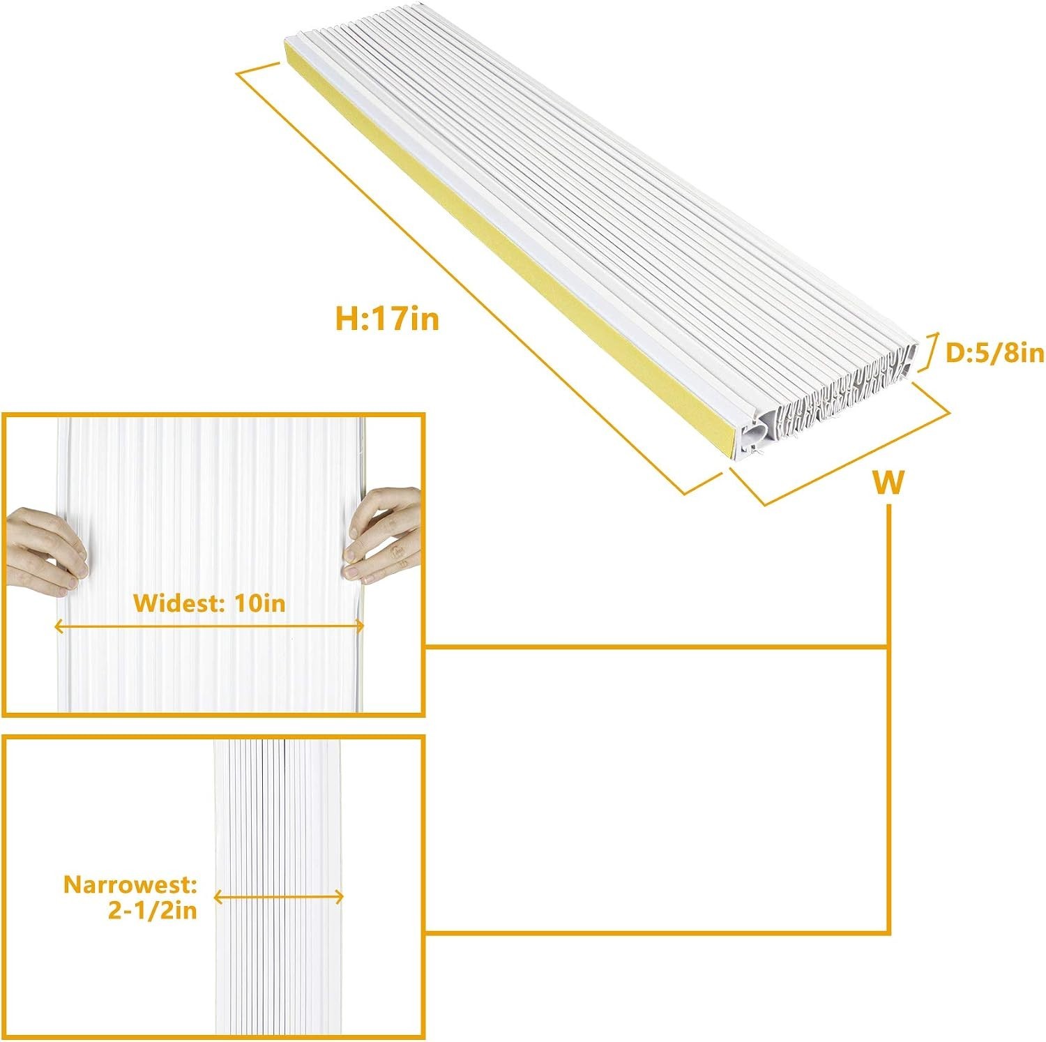 Window Air Conditioner Side Panel Kit 17×10 Inches Insulating Double Layers 2…