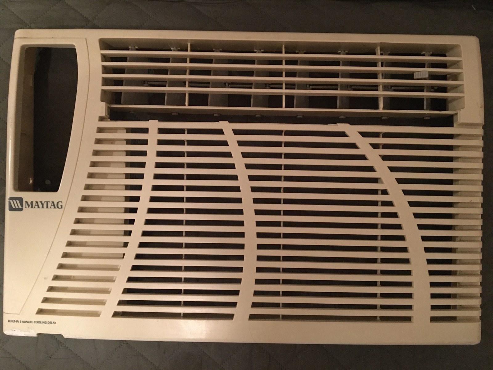 Maytag ac model :M6X08F2B-A Front Panel Frame and air louver levers included