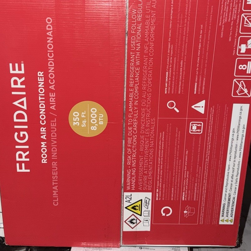 Frigidaire FHWW084TE1 8000 BTU Smart Window Air Conditioner Wi-Fi Remote