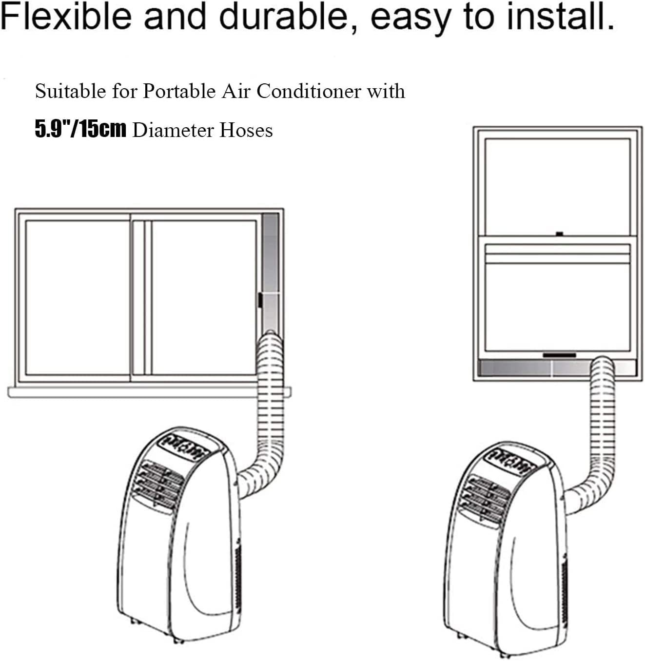 Energy-Saving Adjustable Window Kit for Portable AC – 60-inch Sealing System