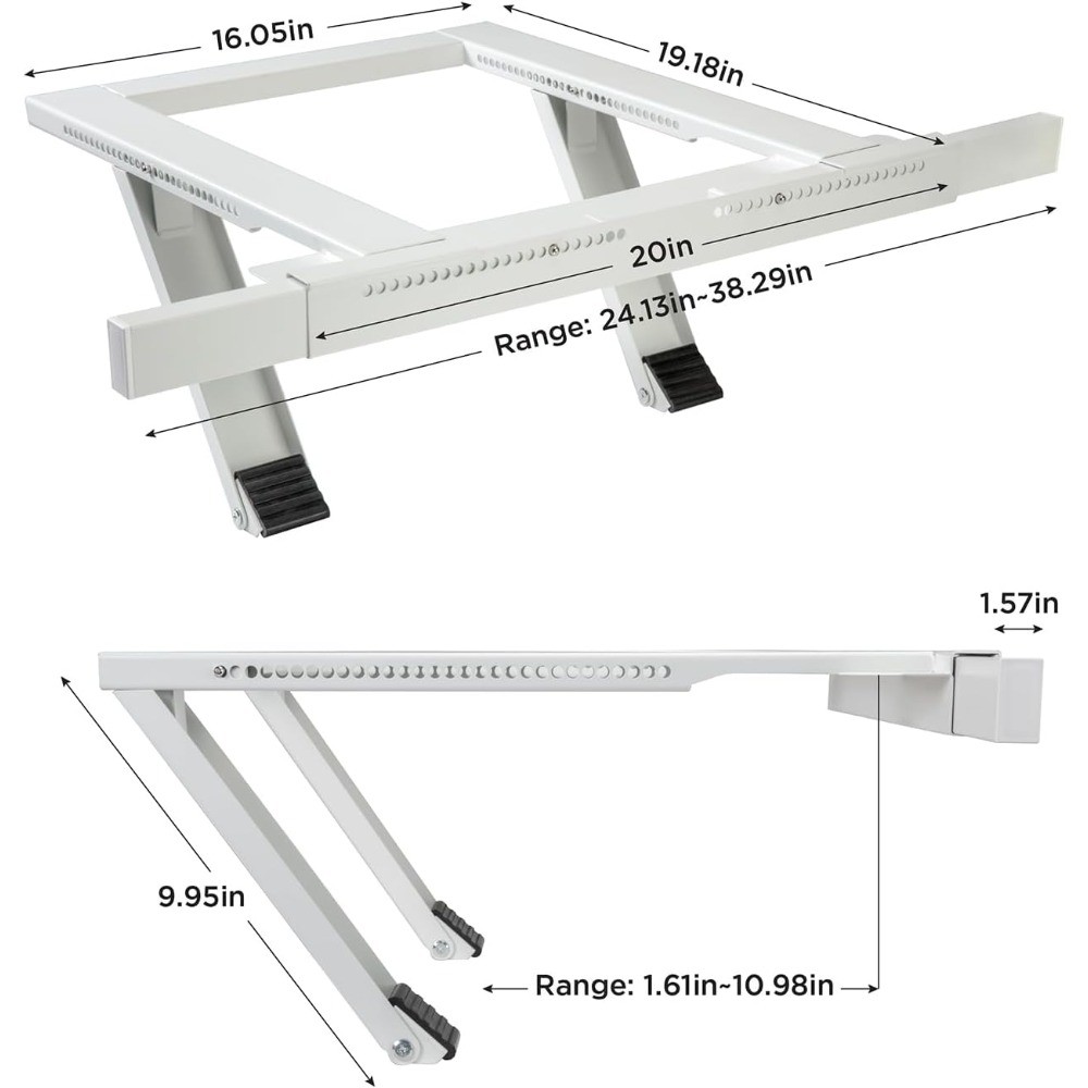 AC Support Bracket 200lbs No-Drill Window Mount for Single/Double Hung
