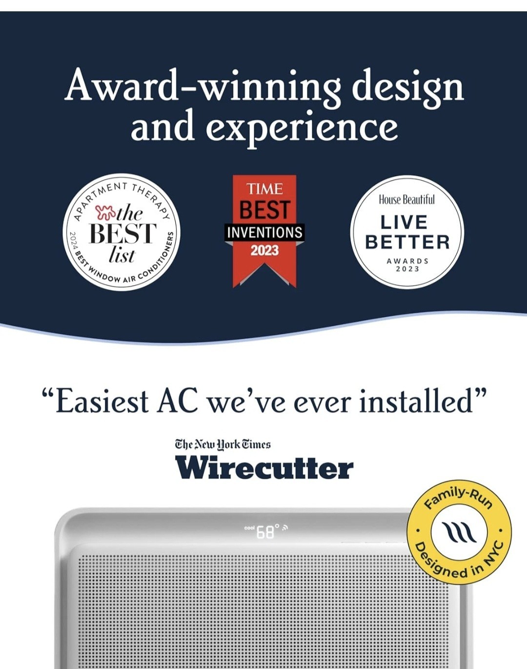Windmill Window Air Conditioner -Voice-Enabled, Remote & App # 08w2wi SEALED NEW