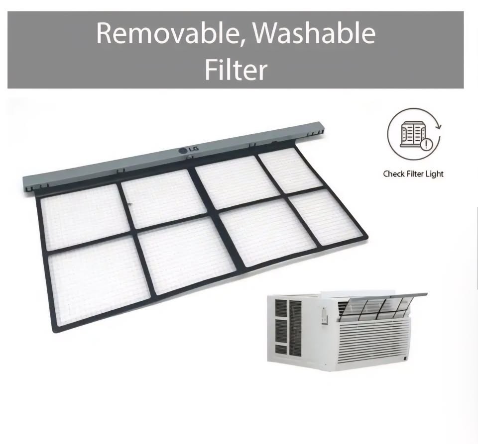 LG LW1823HR 18000 BTU Window AC w/ Heat, Remote, Timer, 230V White – Pickup Only