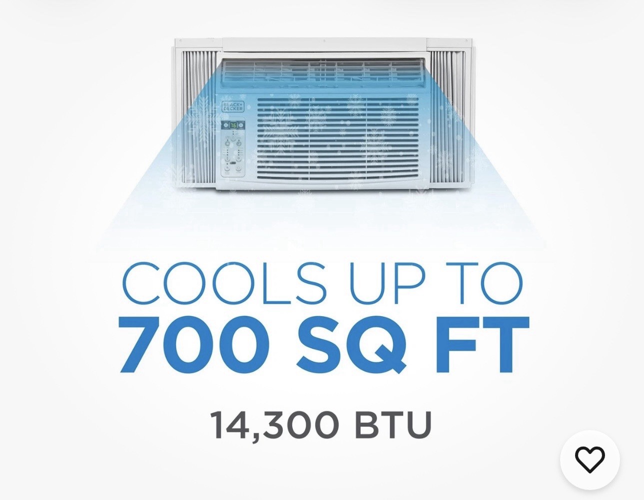 Brand New BLACK+DECKER 14,300 BTU Window Air Conditioner w Remote