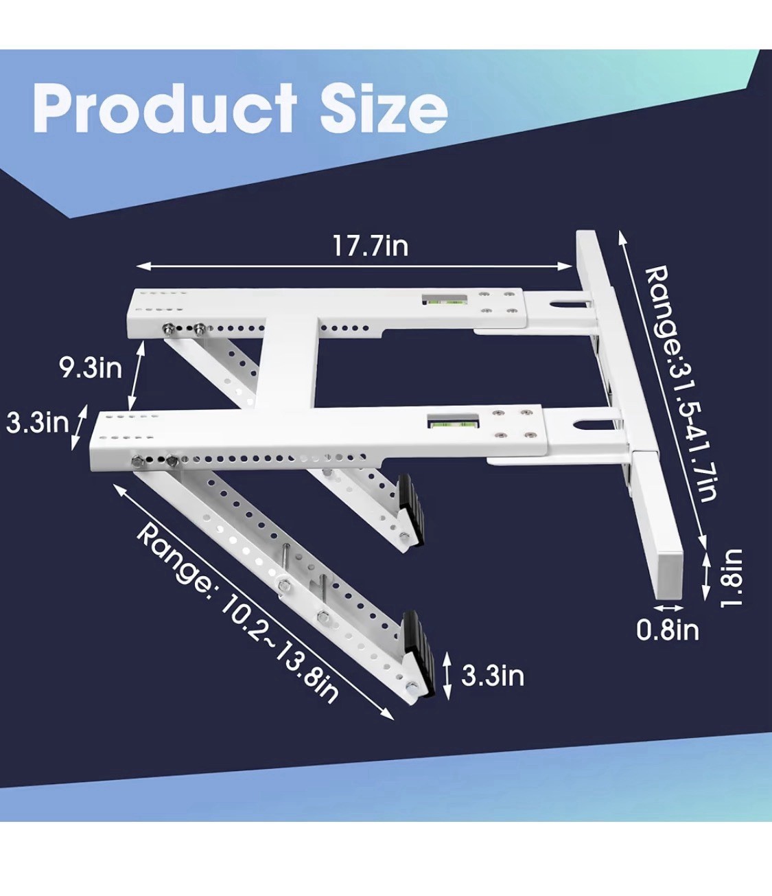 Air Conditioner Window Support Bracket, Adjustable, No Drilling, Holds 220lbs