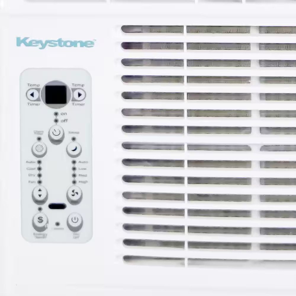 12,000/11,600 BTU 230V Window Air Conditioner with 11,000 BTU Supplemental Heat