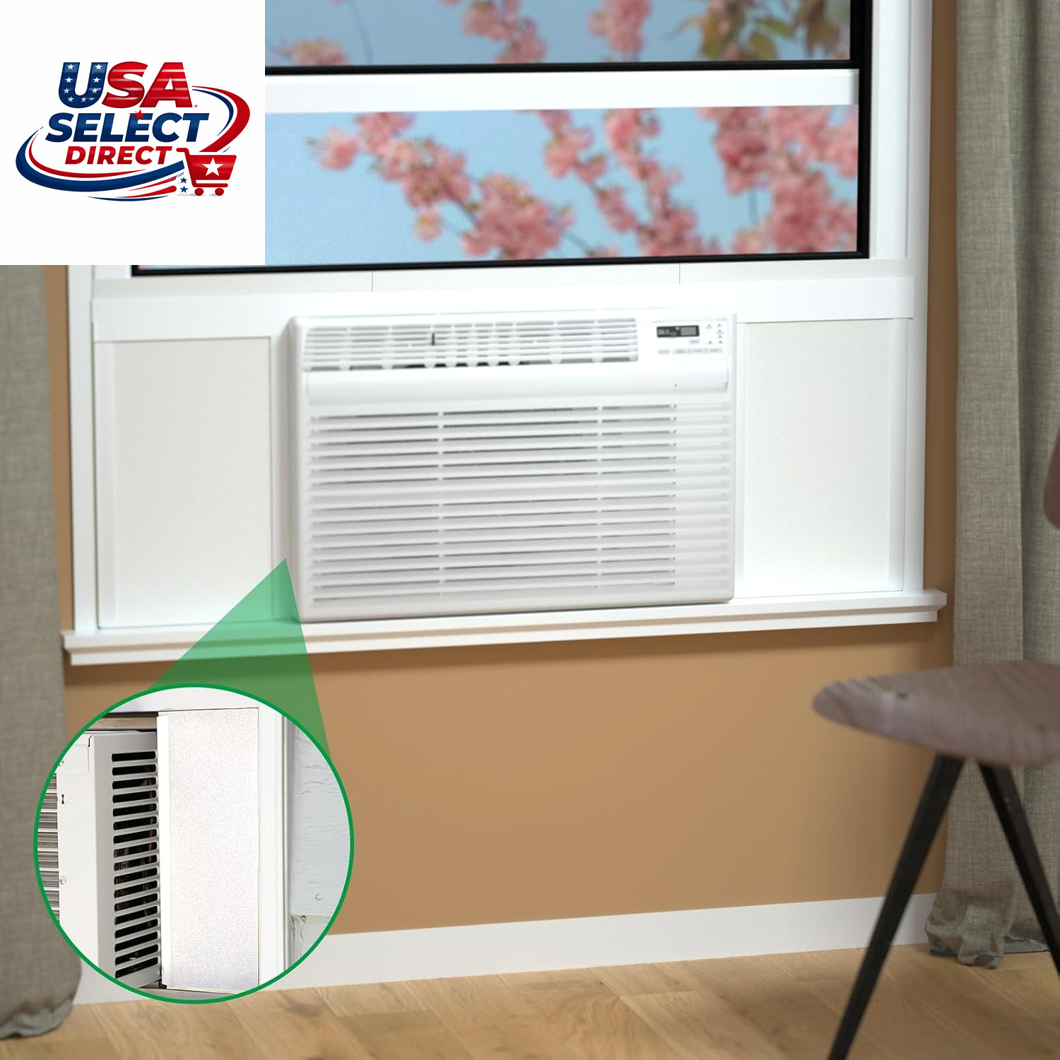 Window Air Conditioner Insulation Foam Panel Kit with Pressure Strips
