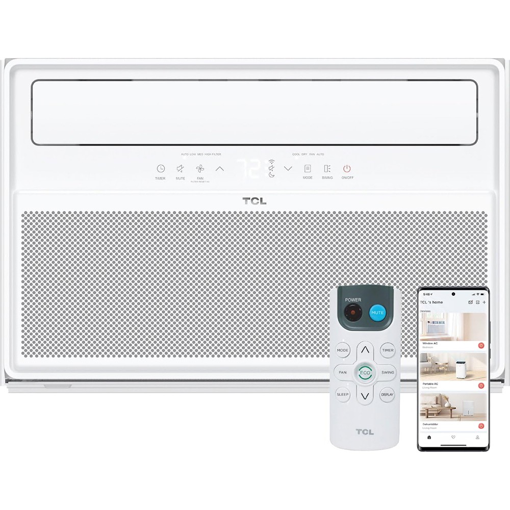 TCL H8W4KW Q-Series 8,000 BTU Smart Inverter Window Air Conditioner