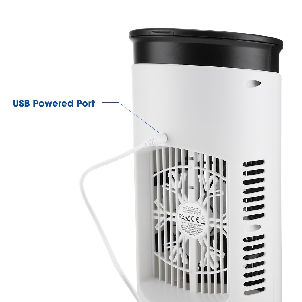6-Speeds Portable Air Cooler Fan 300ML Water Tank Ice Cold Cooling Conditioner