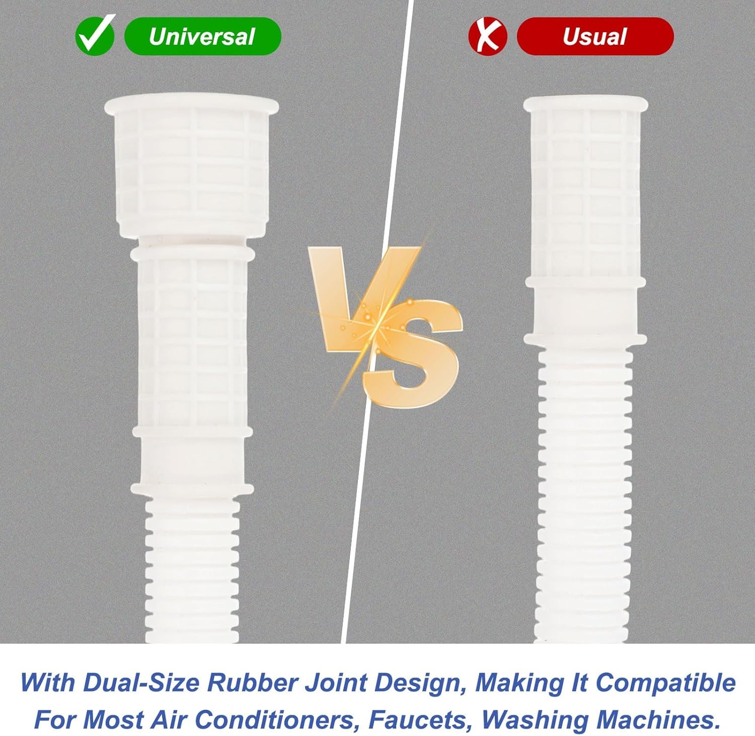 22.96ft Air Conditioner Drain Kit Universal AC Drain Hose Connector Hose