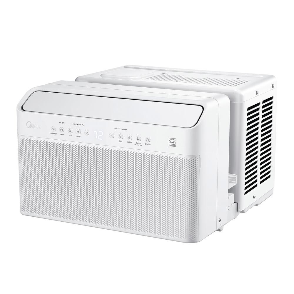 8000 BTU 115V Smart Window Air Conditioner U Shape Inverter Digital Room Cooler