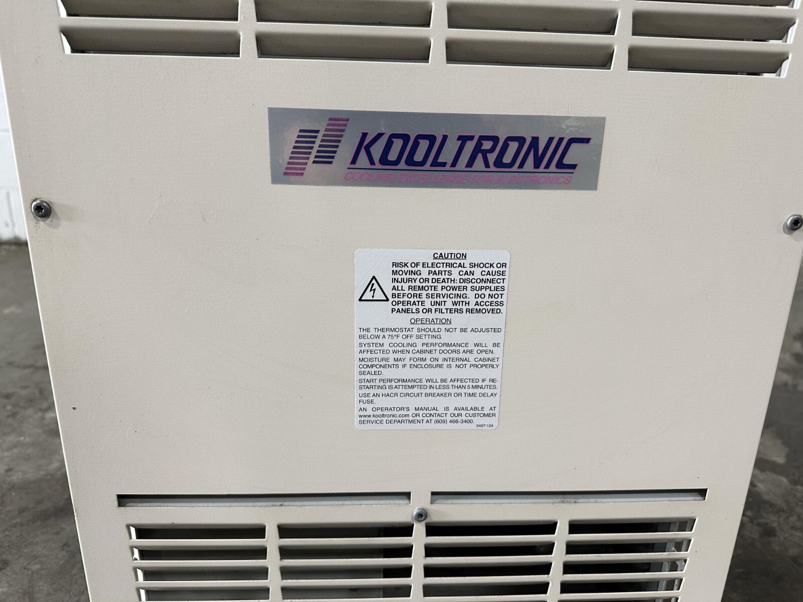 Kooltronic Panel Mount Air Conditioner