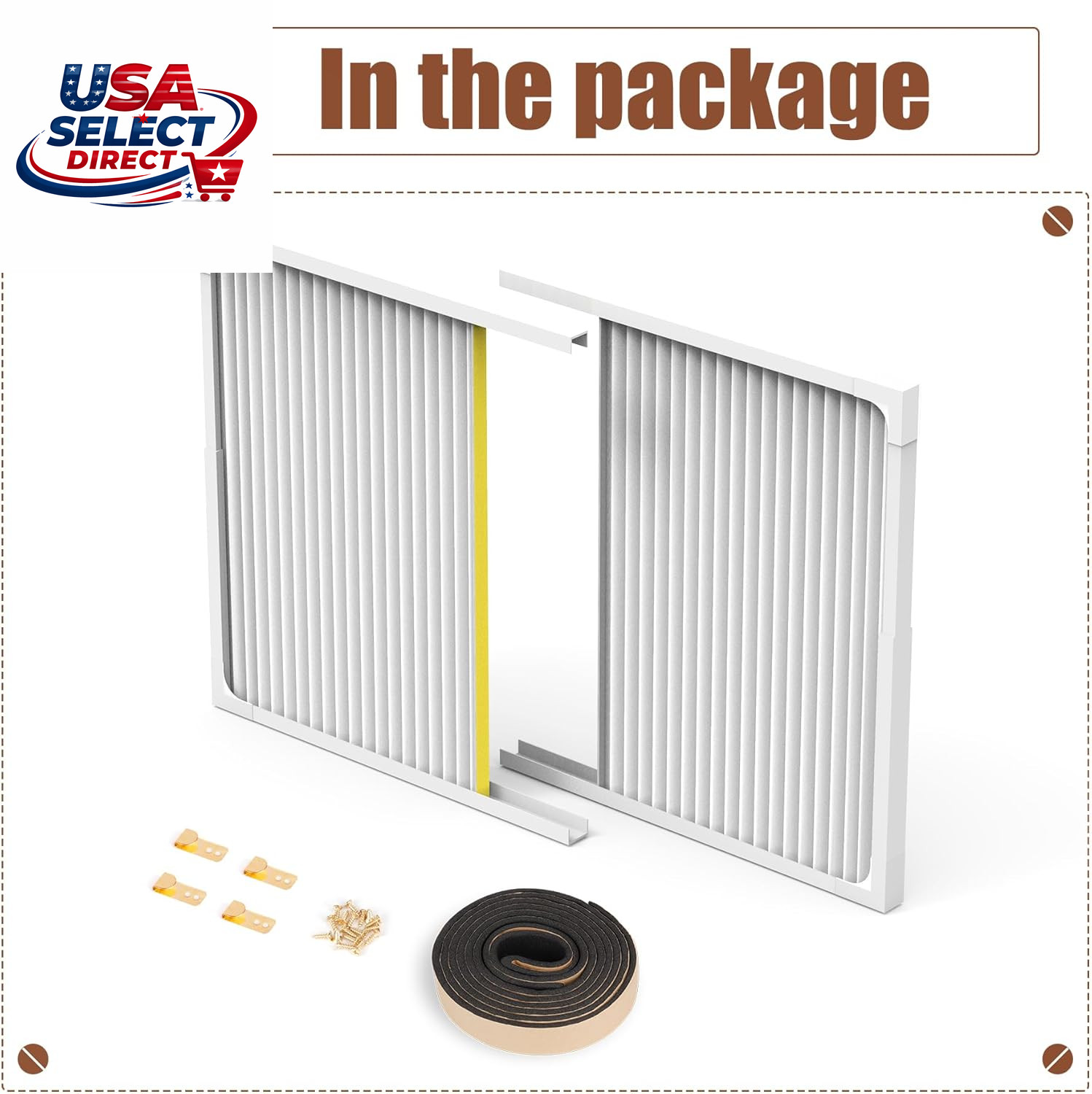 Window Air Conditioner Side Panels Adjustable Frame Seal Kit 5000-14000 BTU