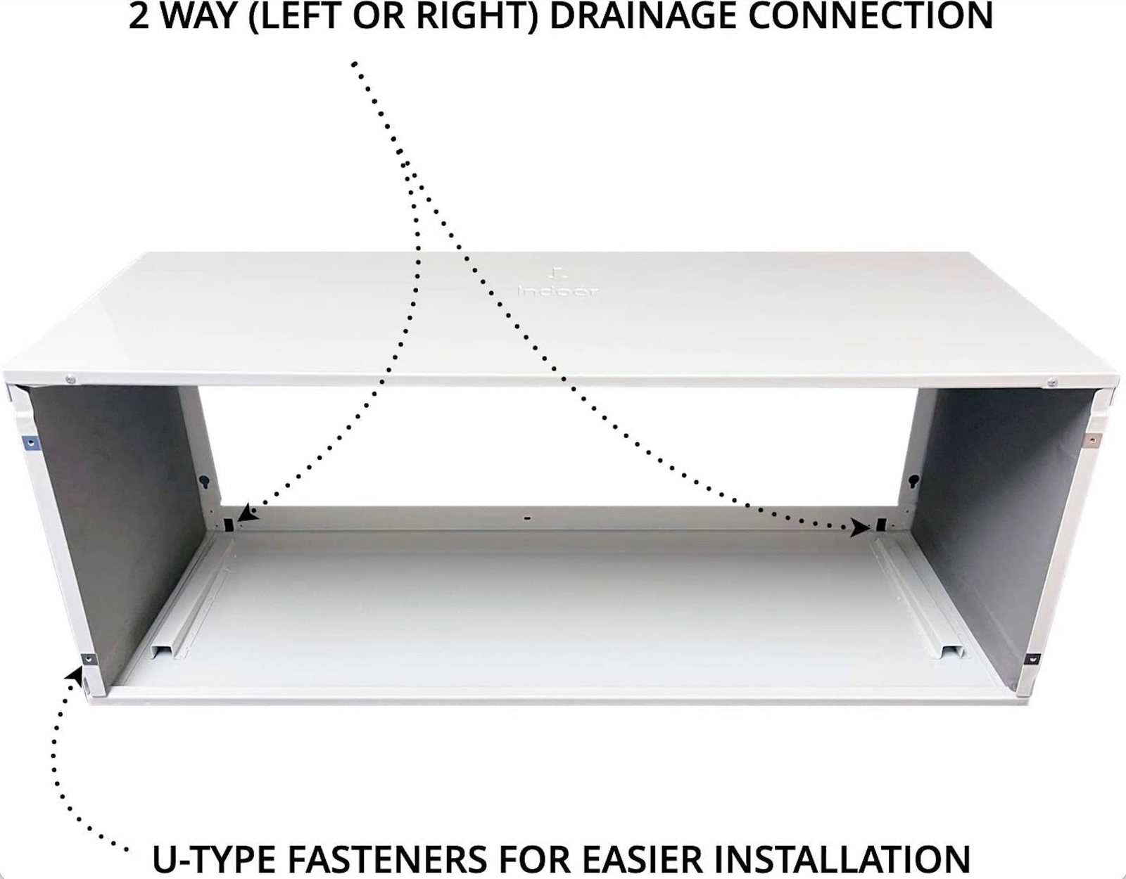 Universal PTAC Folded Metal Wall Sleeve And Exterior Grille