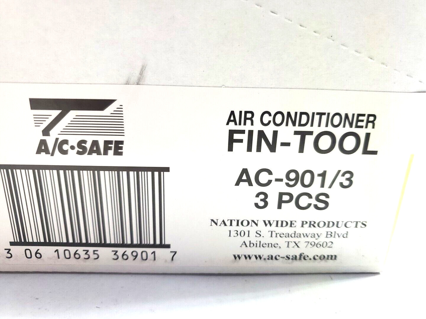CASE OF 3, AC Safe AC-901/ Gray & Silver Aluminum/Steel Air Conditioner Fin Tool