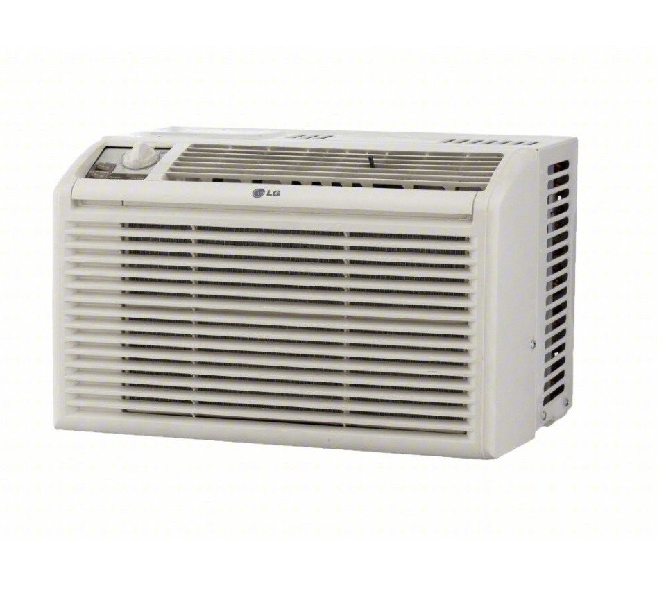 LG Window Air Conditioner: 5,000 BtuH, 100 to 150 sq ft, 115V AC – LCDI, 5-15P