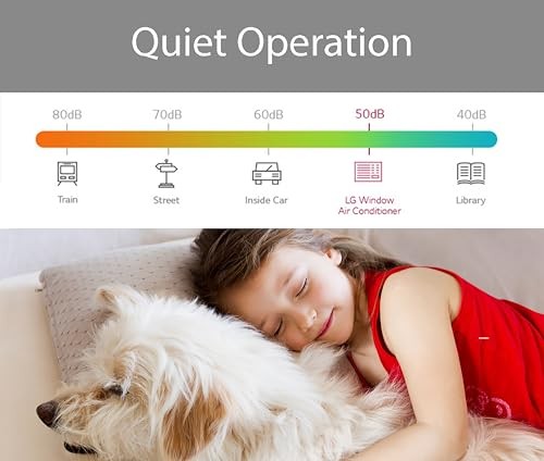 WHITE – LG 7,500 BTU / 3,850 BTU WINDOW AC (COOL / HEAT) W/REMOTE LW8023HR