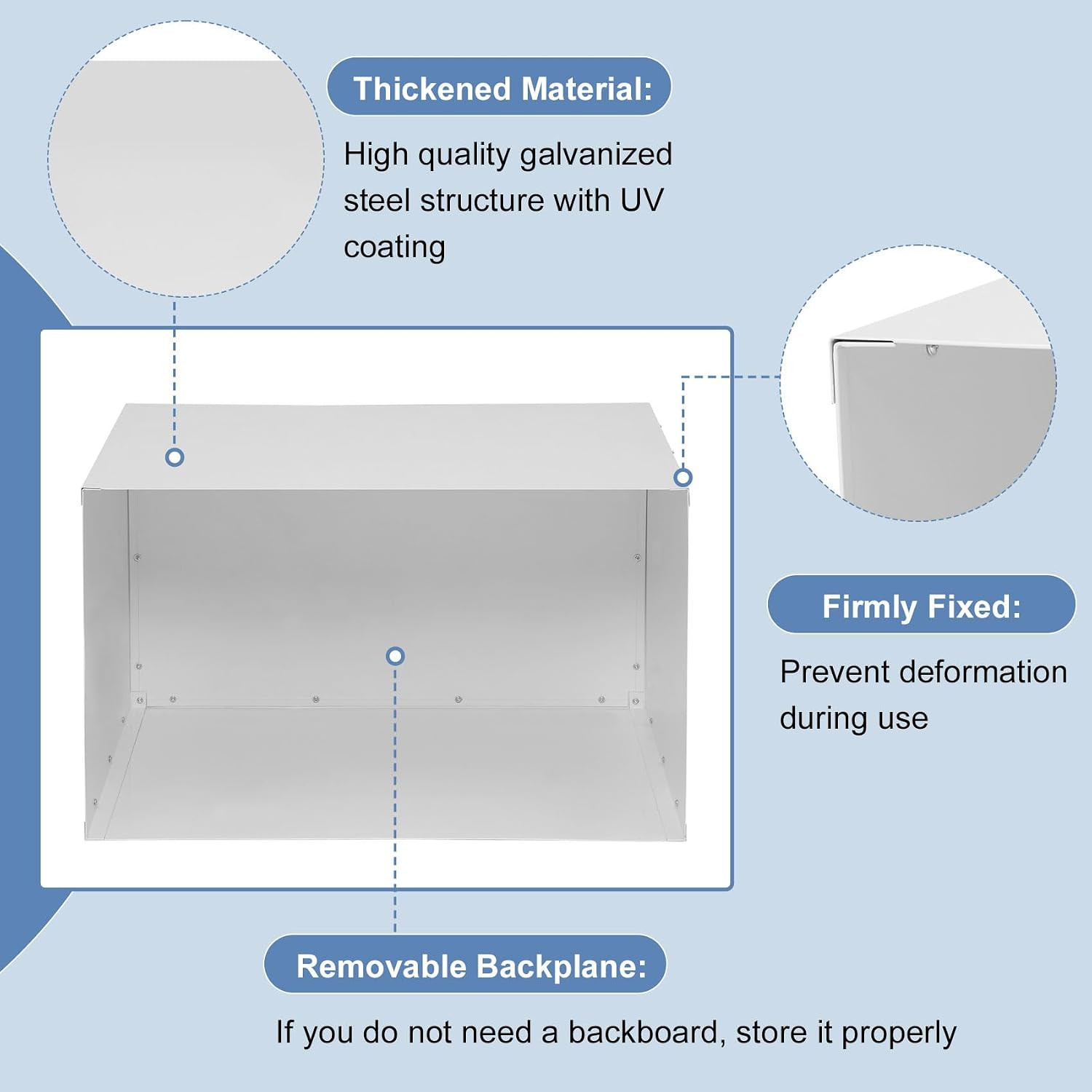 Through the Wall Air Conditioner Sleeve, 26 Inch AC Wall Sleeve, Universal Desig
