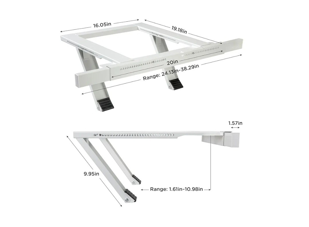Air Conditioner Support Bracket, No Tools or Drilling Required – Easy to Install