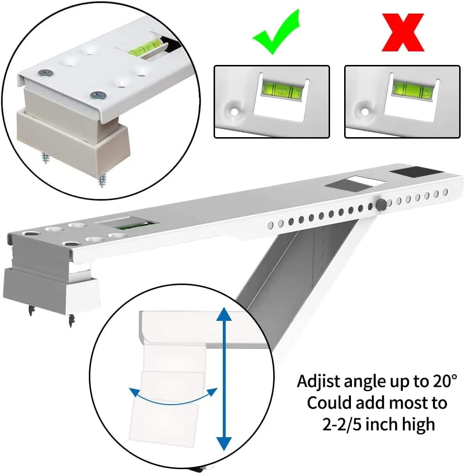 Window Air Conditioner Support Bracket,Relieves Weight Stress On The Window Fram