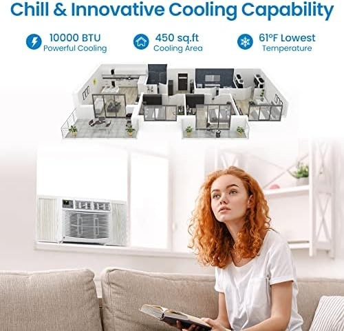 Window Air Conditioner, 10,000 BTU Compact AC Unit, Energy Saving Window AC, …