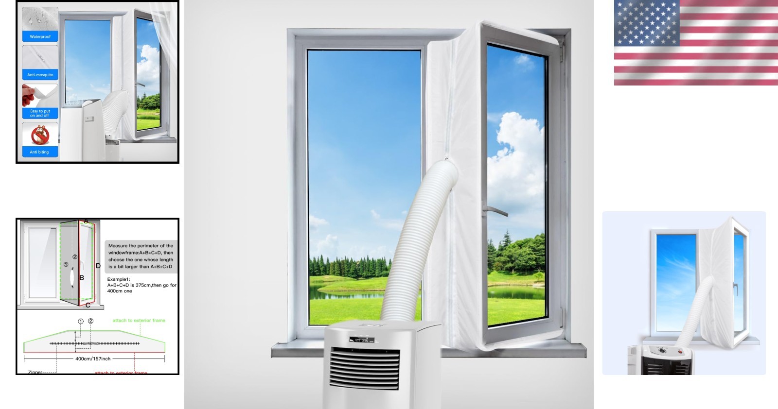Energy-Saving Window Seal Kit for Portable AC Units – Keeps Heat and Pests Out