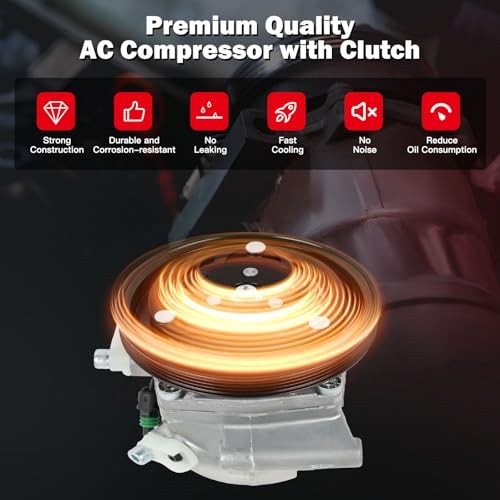 Air Conditioning Compressor for Smart Fortwo 1.0L 2008-2015 Replaces AC