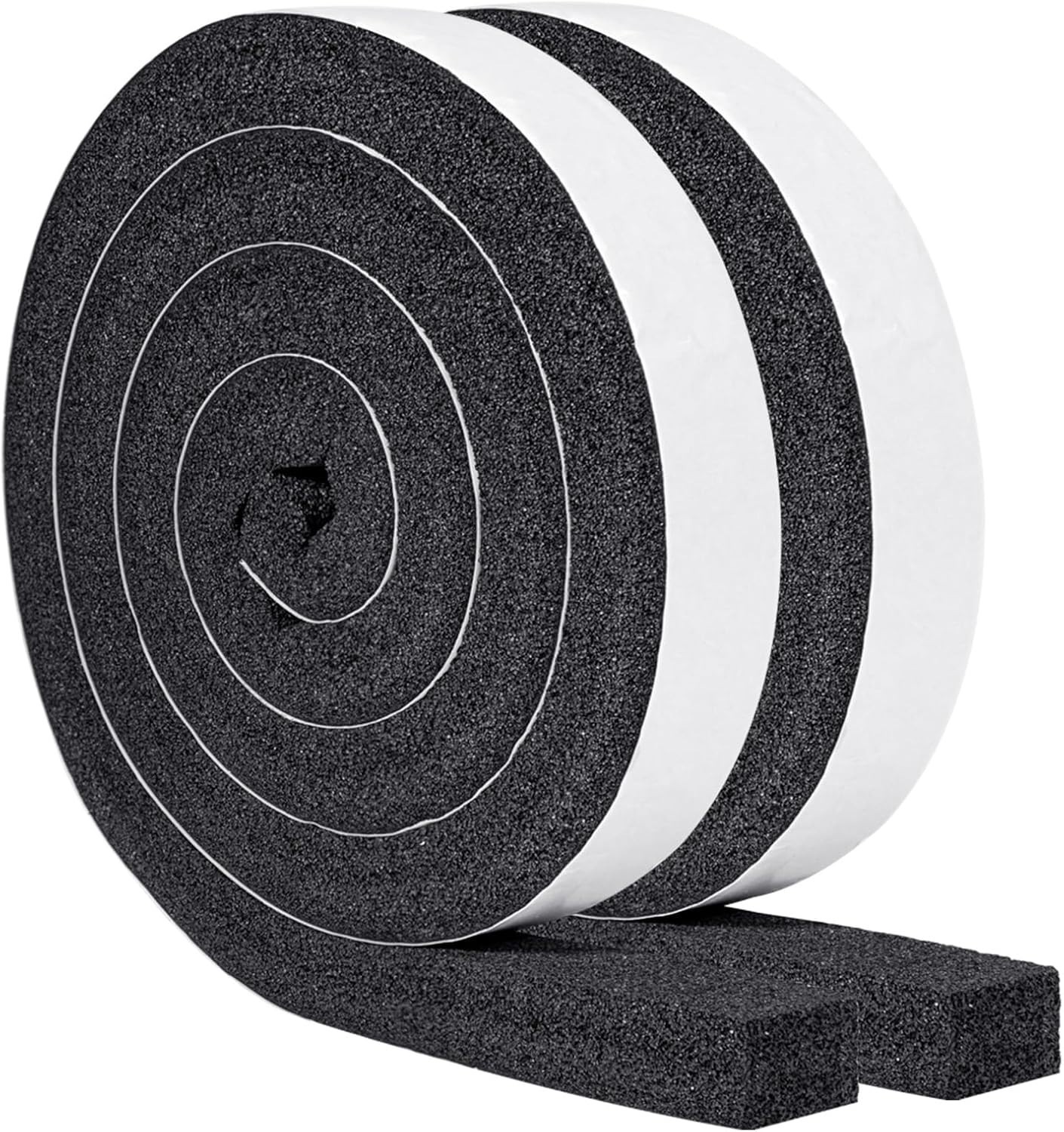 High Resilience Weather Stripping Foam Tape – 13Ft for AC Noise & Air Leak Proof