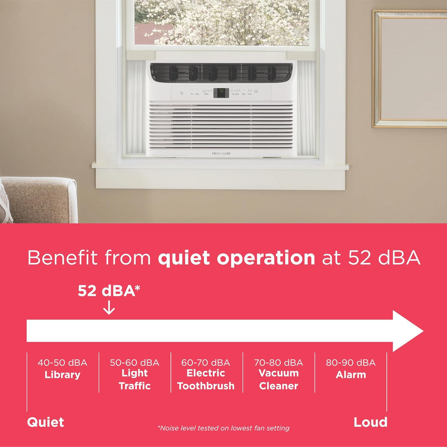 Frigidaire 6,000 BTU Window Air Conditioner with Remote Control, Cools up to 250