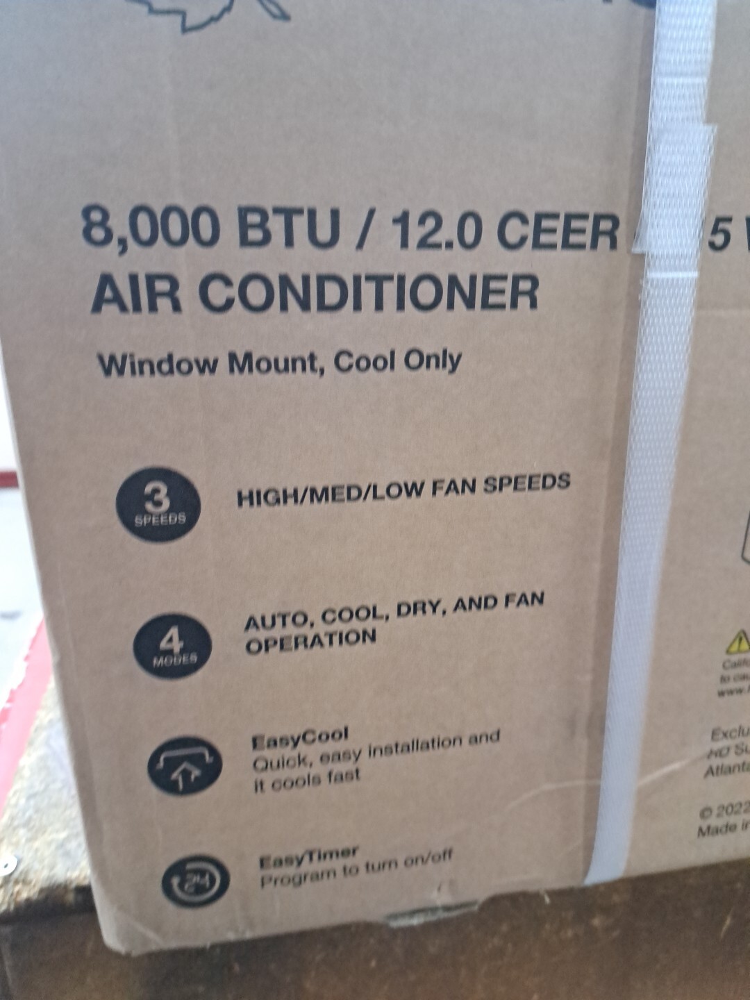 Seasons 8,000 BTU 115-Volt Window Air Conditioner Only in White