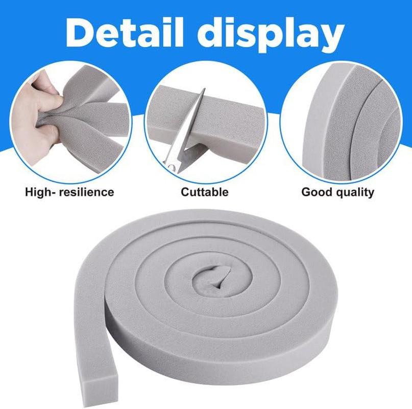 6 Pcs Foam Air Conditioner Weatherseal Tape-1” X 1” X 6.5Ft Air Conditioner Fo