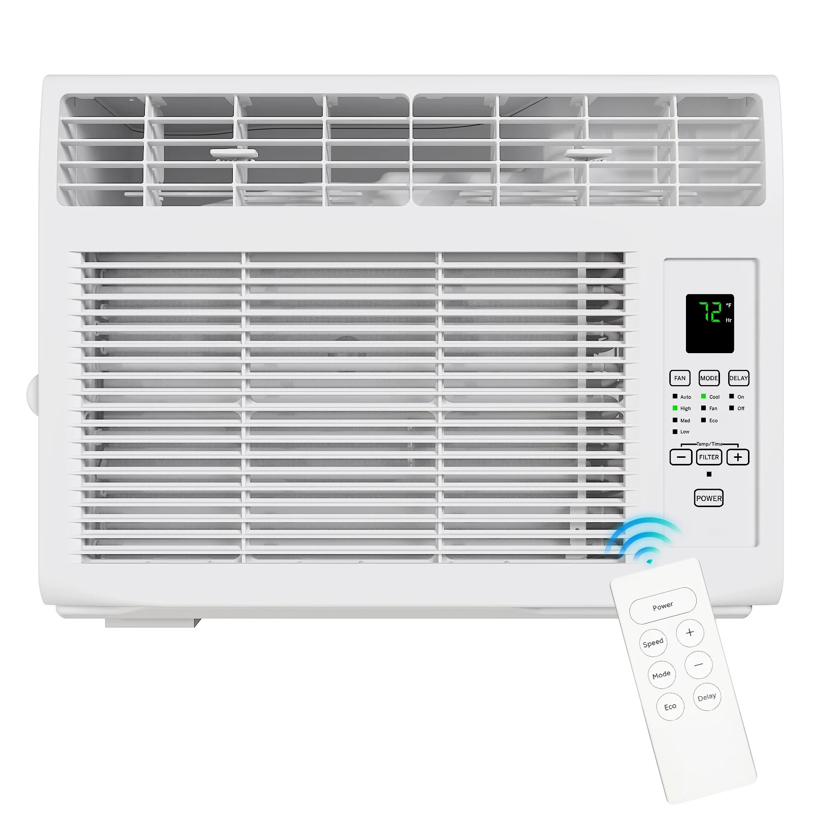 6000 BTU Air Conditioner Window Unit with 24H Timer, Remote Control 115V/60Hz
