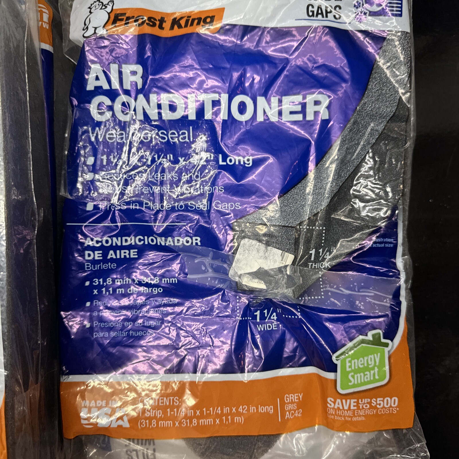 Frost King and Sika Air Conditioner / Gap Weatherseal Strip Lot Of 5 SEALED