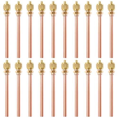 Service Access Valves Kit, 20PC Access Service Valve 1/4” SAE x 1/4” OD x