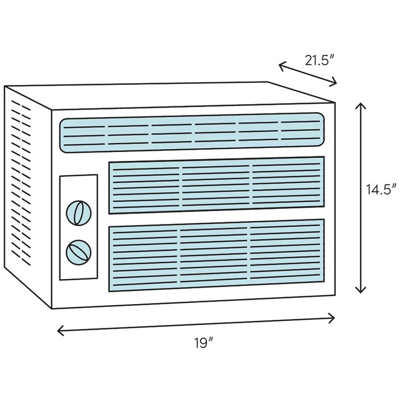 Frigidaire 10000 BTU Window Air Conditioner, 450 Sq Ft Compact Room Home AC Unit