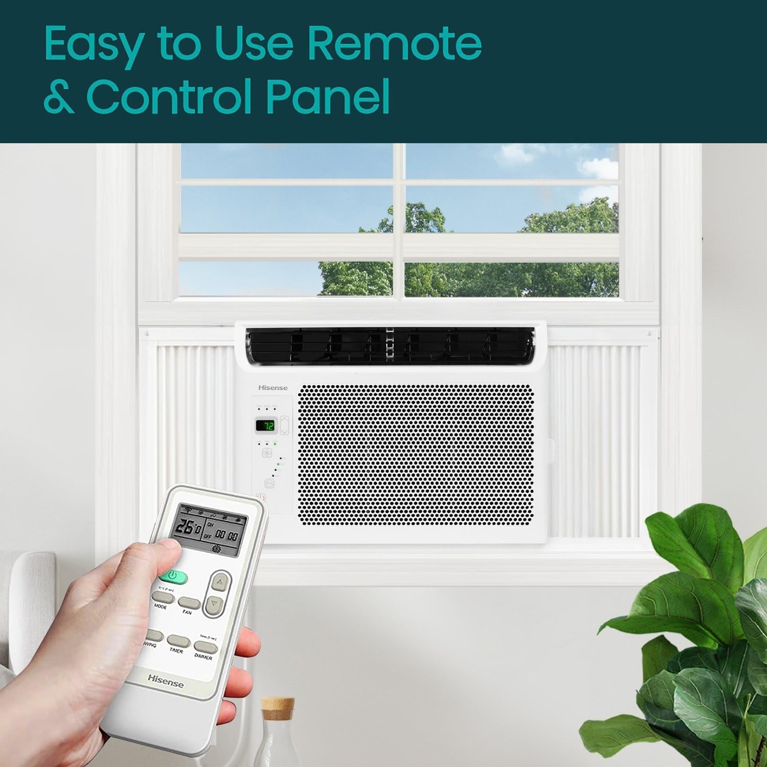 6000 BTU Window Air Conditioner Unit for Bedroom Garage Single Living Room, S…