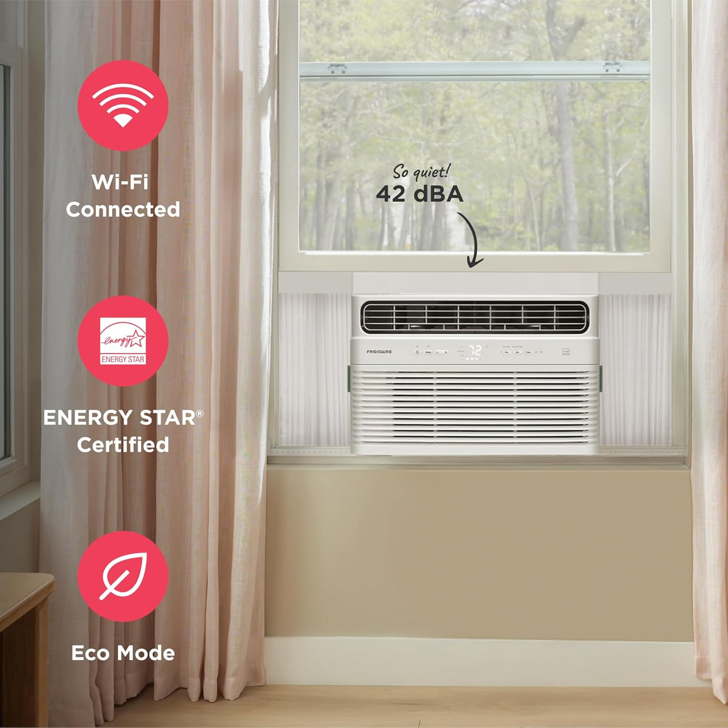 Frigidaire 8,000 BTU Smart Inverter Window Air Conditioner with Wi-Fi and Energy