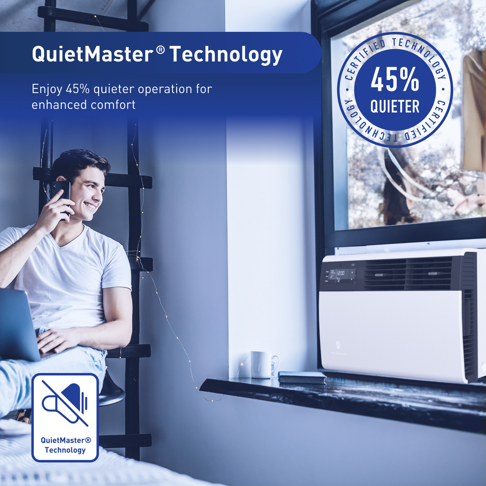 Friedric Kuhl Q – Large Window AC 8,000 – 23,000 BTU 230V