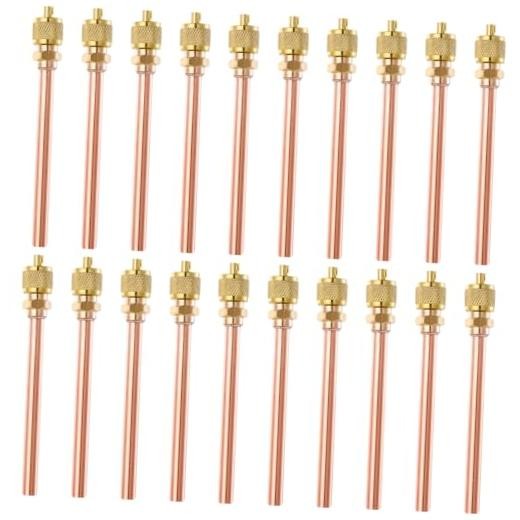Service Access Valves Kit, 20PC Access Service Valve 1/4” SAE x 1/4” OD x