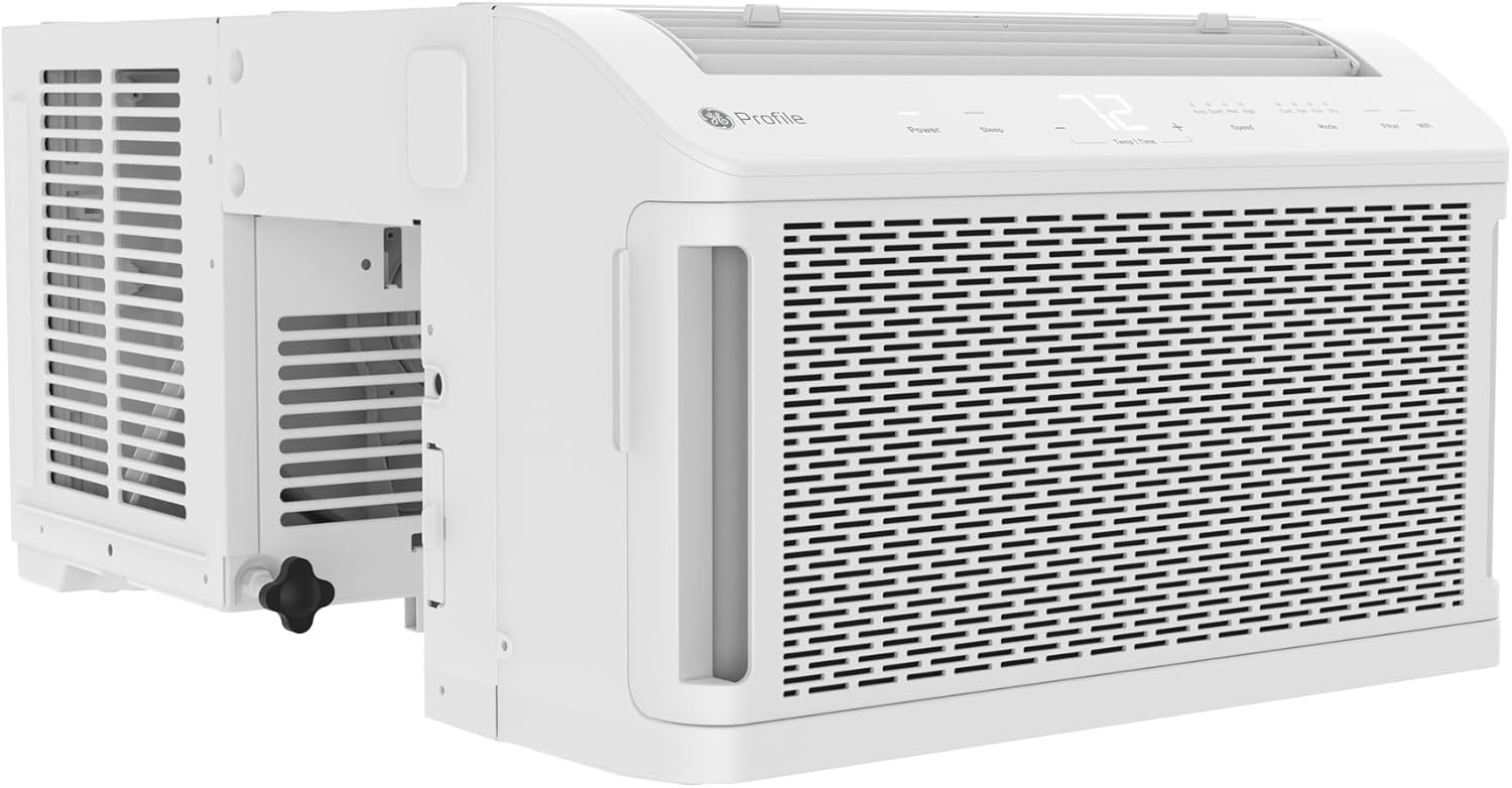 GE ClearView Window AC 8300 BTU Smart Ultra Quiet Cools 350 sq.ft – Refurbished