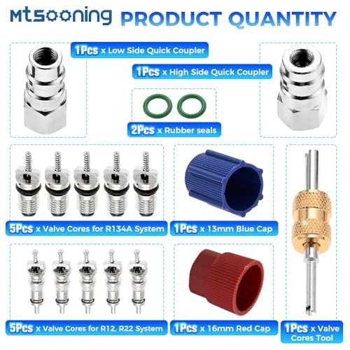 R12 R22 to R134A Conversion Adapter Kit, R12 R22 to R134A High/Low Fitting