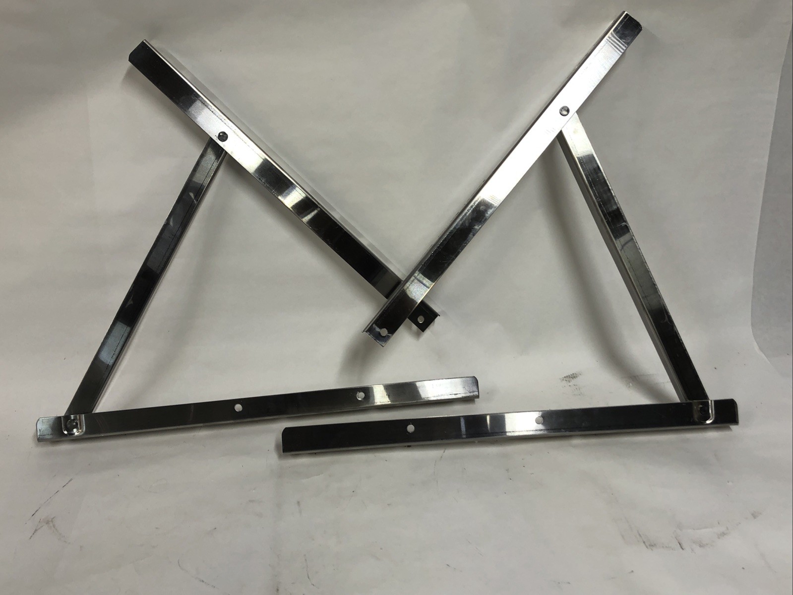 2pcs Air Conditioner Stainless Steel Folding Leg Brackets Stainless Steel