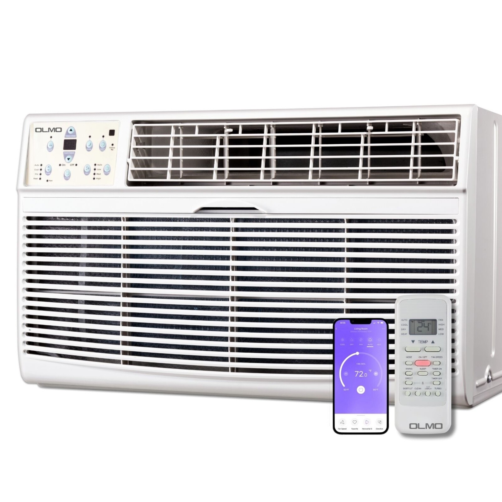 OLMO 14000 BTU 230V Through the Wall Air Conditioner Cooling Only – WiFi